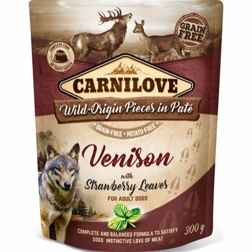 Carnilove Pouch Pate Venison with Strawberry Leaves