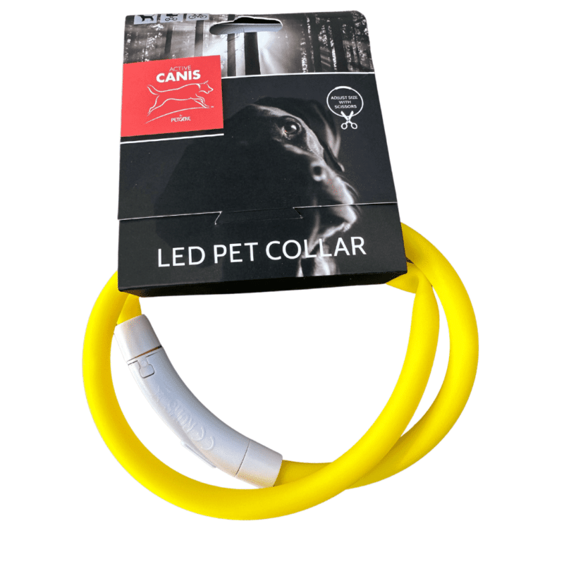 Smart LED Halsbånd med Justerbar Lysstyrke gul